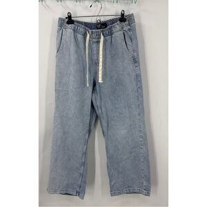 Gap High Rise Pull-On Wide-Leg Jeans M